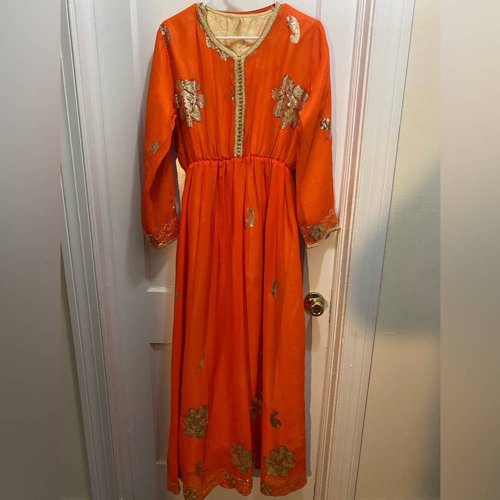 2 pieces Luxury hand made Moroccan kaftan size L